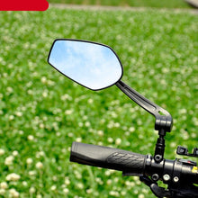 Load image into Gallery viewer, Smart Bicycle Stylish Handlebar Design Reflector Rear View Mirror Mountain Bike Electrical Bike Scooter HD Wide-Range Adjustable Angles Mirror Wide Range Back Reflector Vision Adjustable Left Right Mirrors For Road Electric Bike