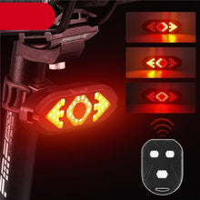 Load image into Gallery viewer, Smart Bike Light Wireless Remote Control Cycling Turning Signal Taillight USB Bicycle Rechargeable Rear Light LED Warning Lamp Bicycle Rear Light Safety Warning Bike Lights Brightest Bike Indicators Fit Saddle Rears