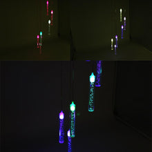 Load image into Gallery viewer, Smart LED Solar Powered Wind Chime Lamp 6 Bubble Column Waterproof Outdoor Landscape Wind Bell Light Water Courtyard Garden Hanging Outdoor Lights Unique Decor Gifts For Wife Mom Grandma Neighbors