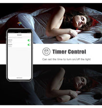 Load image into Gallery viewer, Smart Light Bulb E27 LED Lamp RGB+White+Warm White Work With Alexa Google Home Dimmable Timer Function RGB LED Bulb Bulb-Timer Sunrise Sunset Dimmable Multicolo Warm White No Hub Required Compatible With Alexa Google Home Assistant