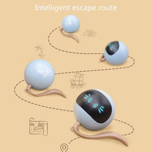 Load image into Gallery viewer, Smart Pet Toy USB Rechargeable Sports Ball Funny Chaser Roller Toy The Best Entertainment Exercise Gift For Smart Cat Toy Electric Jumping Ball Self Rotating Toys Rolling Jumping Ball For Cats