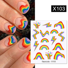 Load image into Gallery viewer, Snowflakes Nail Water Decals Christmas White Snow Transfer Sticker Decoration Slider Flower Leaf Manicuring Art Paper Tips Snowflake Bronzing Christmas Slider Nail Art 3D Decals Decoration Decals Snowflakes Elk Bear Christmas Xmas Stickers