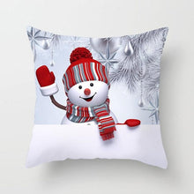 Load image into Gallery viewer, Snowman Christmas Cushion Cover Polyester Decorative Christmas Pillow Cover Merry Christmas Throw Cushion Covers Tree Reindeer Star Pillow Case For Party Throw Pillow New Year Xmas Decor Sofa Living Room Home Decoration