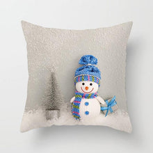 Load image into Gallery viewer, Snowman Christmas Cushion Cover Polyester Decorative Christmas Pillow Cover Merry Christmas Throw Cushion Covers Tree Reindeer Star Pillow Case For Party Throw Pillow New Year Xmas Decor Sofa Living Room Home Decoration