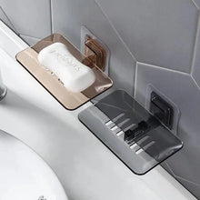 Load image into Gallery viewer, Soap Rack No Drilling Wall Mounted Double Layer Soap Holder Soap Sponge Dish Bathroom Accessories Soap Dishes Self Adhesive Shower Soap Saver Holder Stand Bathroom Bar Soap Case Adhesive Kitchen Sink Sponge Holder Drainer Wall Soap Dish Container