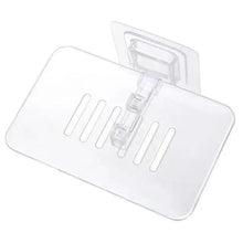 Load image into Gallery viewer, Soap Rack No Drilling Wall Mounted Double Layer Soap Holder Soap Sponge Dish Bathroom Accessories Soap Dishes Self Adhesive Shower Soap Saver Holder Stand Bathroom Bar Soap Case Adhesive Kitchen Sink Sponge Holder Drainer Wall Soap Dish Container