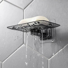 Load image into Gallery viewer, Soap Rack No Drilling Wall Mounted Double Layer Soap Holder Soap Sponge Dish Bathroom Accessories Soap Dishes Self Adhesive Shower Soap Saver Holder Stand Bathroom Bar Soap Case Adhesive Kitchen Sink Sponge Holder Drainer Wall Soap Dish Container