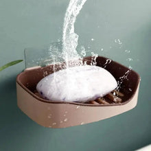 Load image into Gallery viewer, Soap Rack No Drilling Wall Mounted Double Layer Soap Holder Soap Sponge Dish Bathroom Accessories Soap Dishes Self Adhesive Soap Dish Bar Soap Holder Soap Dishes Tray Saver Case Box for Shower Bathroom Kitchen Dish Drainer Drying Rack