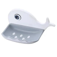 Load image into Gallery viewer, Soap Rack No Drilling Wall Mounted Drain Non Perforated Double Layer Holder Sponge Dish Accessories Magic Soap Dishes Bathroom Cute Soap Dish for Kids Plastic Self Draining Soap Holder for Shower Wall Cartoon Hanging Bathroom Soap Tray with Suction Cup