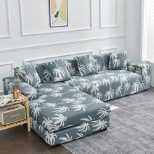 Load image into Gallery viewer, Sofa Cover Geometric Couch Cover Elastic Sofa Cover for Living Room Pets Corner L Shaped Chaise Longue Sofa Slipcover Shaped Sofa Slipcovers with Elastic Bottom, Jacquard Chaise Lounge Set for Living Room