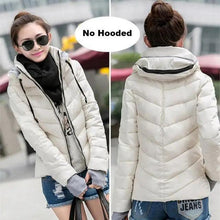 Load image into Gallery viewer, Soft And Comfortable Winter Jacket For Women Short Women's Thicken Outerwear In solid hooded Coats Zipper For Female Slim Cotton padded basic tops