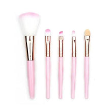 Load image into Gallery viewer, Soft And Cute 5Pcs Makeup Brushes Set Eye Shadow Eyebrow Eyeliner Blush Loose Foundation Powder Professional Lip Women Cosmetic Tools