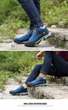 Load image into Gallery viewer, Soft Black Mens Boots Winter Fur Warm Snow Men Walking Boots Work Shoes Footwear Fashion Rubber Ankle Shoes Warm Fur Lined Ankle Booties Comfortable Non Slip Outdoor Shoes