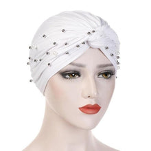 Load image into Gallery viewer, Soft Cotton Lightweight Elegant Turban Hijab Bonnet Arab Wrap Head Turbans Cap Headwrap Headwear Indian African Turbans Twist Headband For Women