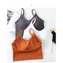 Load image into Gallery viewer, Soft Cotton Sports Bras For Women Push Up Solid Sports Bra Jogging Gym Women Sports Bra Girl Underwear Fitness Running Yoga Sport Tops