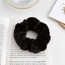 Load image into Gallery viewer, Soft Faux Fur Hair Scrunchies Plush Elastic Hair Bands Women Girls Ponytail Holder Rubber Band Fashion Headwear Ponytail Holder Accessories for Women