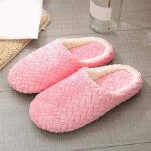 Load image into Gallery viewer, Soft Slipper Womens Home Plush House Winter Warm Slippers Soft Indoors Bedroom Slippers With Memory Foam Comfortable Slip On House Shoes Warm Fur Lined Slippers