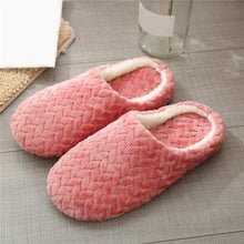 Load image into Gallery viewer, Soft Slipper Womens Home Plush House Winter Warm Slippers Soft Indoors Bedroom Slippers With Memory Foam Comfortable Slip On House Shoes Warm Fur Lined Slippers