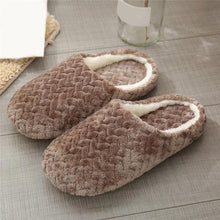 Load image into Gallery viewer, Soft Slipper Womens Home Plush House Winter Warm Slippers Soft Indoors Bedroom Slippers With Memory Foam Comfortable Slip On House Shoes Warm Fur Lined Slippers