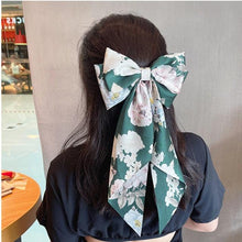 Load image into Gallery viewer, Solid Color Big Large Satin Bow Hairpins Barrettes For Women Girl Wedding Long Ribbon Hair Clip Fashion Hairgrips Accessories For Party