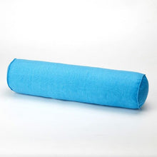 Load image into Gallery viewer, Solid Long Round Maternity Pillow Cotton linen Neck Headrest Body pillow Bed Chair Car Seat Backrest Sleeping Pillow Round Cervical Roll Cylinder Bolster Pillow with Removable Washable Cover, Ergonomically Designed for Head Neck Spine