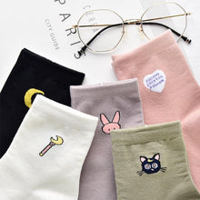 Load image into Gallery viewer, Solid Lovely Patterned Harajuku Socks Cotton Casual Cute Animal New Year Gift Socks For Female Sweat Absorption Breathable Socks For Men And Women
