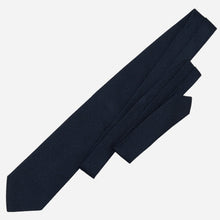 Load image into Gallery viewer, Cavour - Dark Navy Silk Grenadine Tie