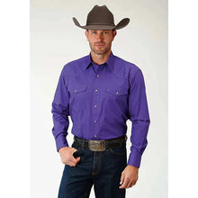 Load image into Gallery viewer, Roper Solid Poplin Snap - Mens Western Shirt