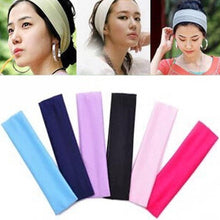 Load image into Gallery viewer, Solid Sports Headband Women Fashion Elastic Hair Bands Running Fitness Yoga Headwear Female Stretch Wash Makeup Gorgeous Hair Accessories For Women