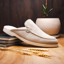 Load image into Gallery viewer, 06-112-GRY SORO Sueded Italian Goatskin Mule Grey