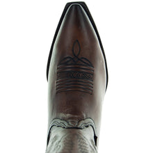 Load image into Gallery viewer, Men's Snip Toe Cowboy Boots Burnished Brown (H50030)