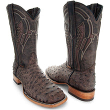 Load image into Gallery viewer, Soto Boots Mens Out of the Wild Brown Ostrich Print Boots H50031