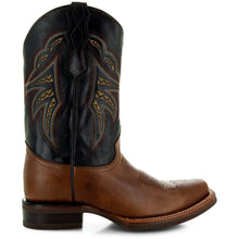 Load image into Gallery viewer, Miel Square Toe Leather Cowboy Boots H4002