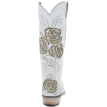 Load image into Gallery viewer, White Rose Inlayed Women's Cowgirl Boots (M50032)