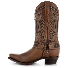 Load image into Gallery viewer, Women's Harness Boots | Brown Leather Harness Boots (M50039)