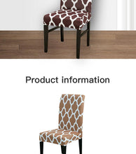 Load image into Gallery viewer, Spandax Stretch Dining Plaid Chair Cover for Sofa And Armchairs Chair Cover Living Room Cover For Office Chaircover Wedding Stretch Parsons Chair Slipcovers Removable Washable Kitchen Chair Protector Cover