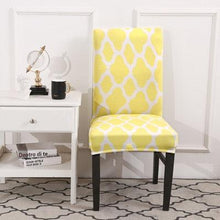 Load image into Gallery viewer, Spandax Stretch Dining Plaid Chair Cover for Sofa And Armchairs Chair Cover Living Room Cover For Office Chaircover Wedding Stretch Parsons Chair Slipcovers Removable Washable Kitchen Chair Protector Cover