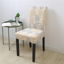 Load image into Gallery viewer, Spandex Chair Covers Printed Dining Room Stretch Seat Cover Chair Protective Case for Restaurant Banquet Kitchen Hotel Stretch Spandex Removable Washable Dining Chair Protector