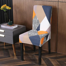 Load image into Gallery viewer, Spandex Chair Covers Printed Dining Room Stretch Seat Cover Chair Protective Case for Restaurant Banquet Kitchen Hotel Stretch Spandex Removable Washable Dining Chair Protector