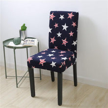 Load image into Gallery viewer, Spandex Chair Covers Printed Dining Room Stretch Seat Cover Chair Protective Case for Restaurant Banquet Kitchen Hotel Stretch Spandex Removable Washable Dining Chair Protector