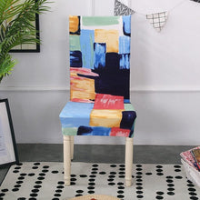 Load image into Gallery viewer, Spandex Dining Chair Cover With Back Elastic Universal Kitchen Living Room Stretch Slipcover Chair Covers Protector Seat Case Chair Cover Seat Protector Super Fit Slipcover Stretch Removable Washable Soft Spandex Fabric for Home