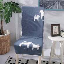 Load image into Gallery viewer, Spandex Dining Chair Cover With Back Elastic Universal Kitchen Living Room Stretch Slipcover Chair Covers Protector Seat Case Chair Cover Seat Protector Super Fit Slipcover Stretch Removable Washable Soft Spandex Fabric for Home