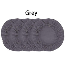 Load image into Gallery viewer, Spandex Dining Room Chair Seat Covers Removable Washable Elastic Cushion Covers For Oblong Square Round Chair Dining Chair Seat Covers for Dining Room Chairs Stretch Jacquard Dining Room Chair Seat Covers