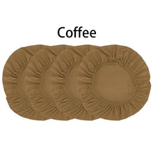 Load image into Gallery viewer, Spandex Dining Room Chair Seat Covers Removable Washable Elastic Cushion Covers For Oblong Square Round Chair Dining Chair Seat Covers for Dining Room Chairs Stretch Jacquard Dining Room Chair Seat Covers