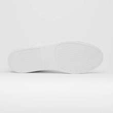 Load image into Gallery viewer, 65-225-WHT SPETTACOLARE Italian Pebble Grain Calfskin Sneakers White