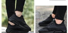 Load image into Gallery viewer, Sport Black Spring Fashion Casual Sports Running Air Shoes Black Mens Sneakers Lightweight Athletic Running Walking Gym Shoes Casual Sports Fashion Walking Sneakers