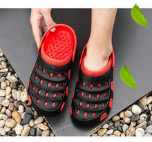 Load image into Gallery viewer, Sport Summer Flip Flop Slipper Mans Summer Sandals Working Gym Non Slip Water Shoes With Adjustable Strap Lightweight Slip On Leather Clogs