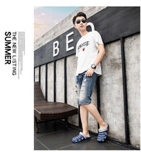 Load image into Gallery viewer, Sport Summer Flip Flop Slipper Mans Summer Sandals Working Gym Non Slip Water Shoes With Adjustable Strap Lightweight Slip On Leather Clogs