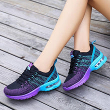 Load image into Gallery viewer, Sport Womans Athletic Sneakers Running Shoes Breathable Hollow Lace-Up Women Fashion Sneakers Lightweight Breathable Walking Shoes Non Slip Athletic Fashion Sneakers