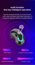Load image into Gallery viewer, Sports Black Headphones Wireless Wearable Music Player Built-in Memory Sweatproof WaterproofWireless Bluetooth Headphones 5.1 Gaming Headset In Ear HiFi Sports Noise Cancel Earphone For Smartphones LED Display For Sports Running Workout